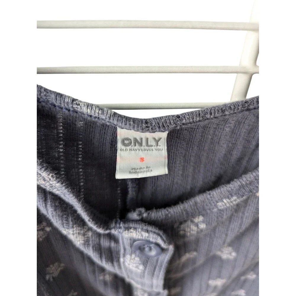 Old Navy Pajama Romper  Size S Blue Sleeveless